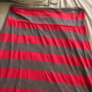 Stripe Maxi Skirt
